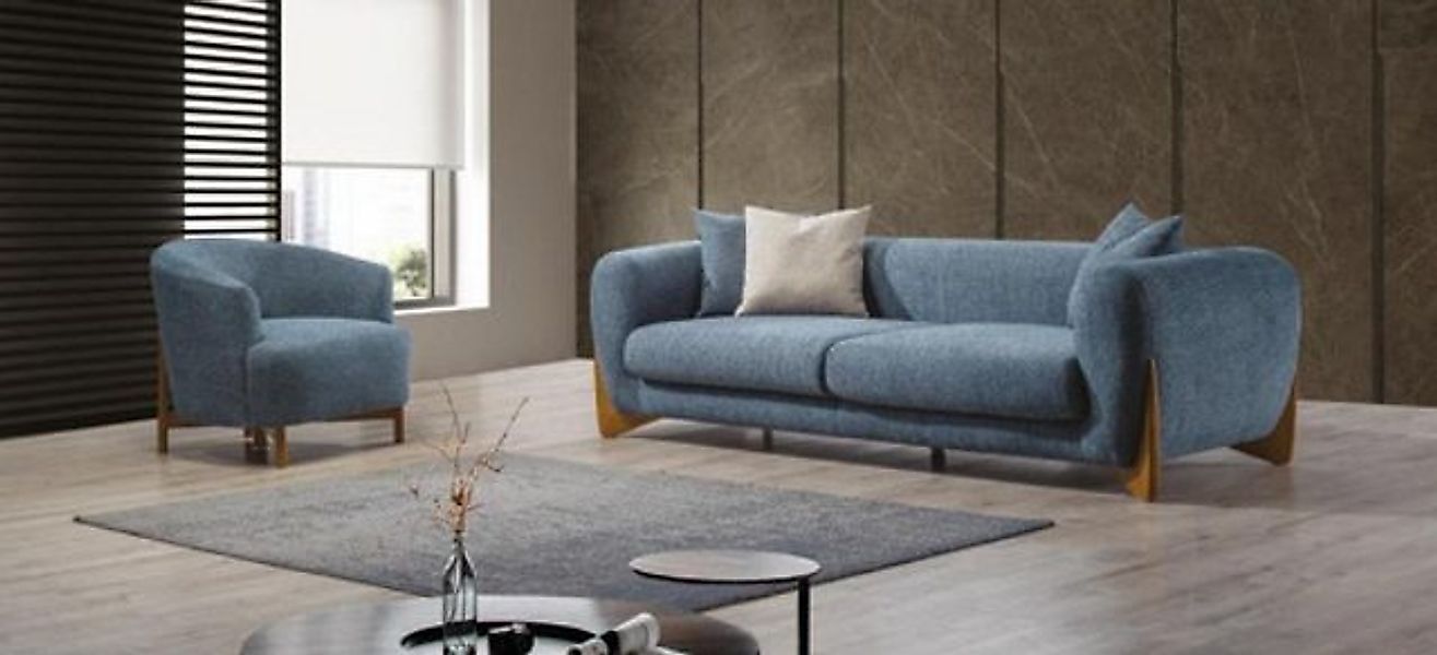JVmoebel Sofa Wohnzimmer Klassische 3 Sitzer Italienischer Stil Sessel Neu günstig online kaufen