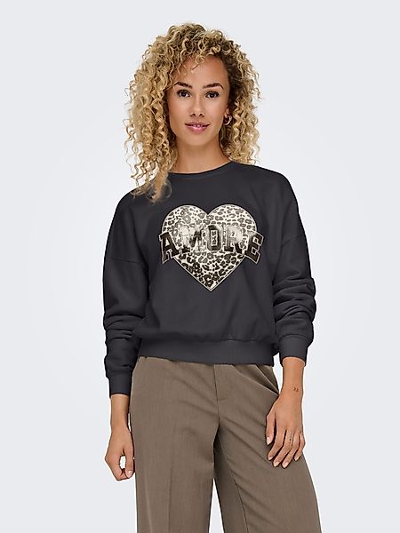 ONLY Sweatshirt ONLLAUREN L/S LEO O-NECK günstig online kaufen