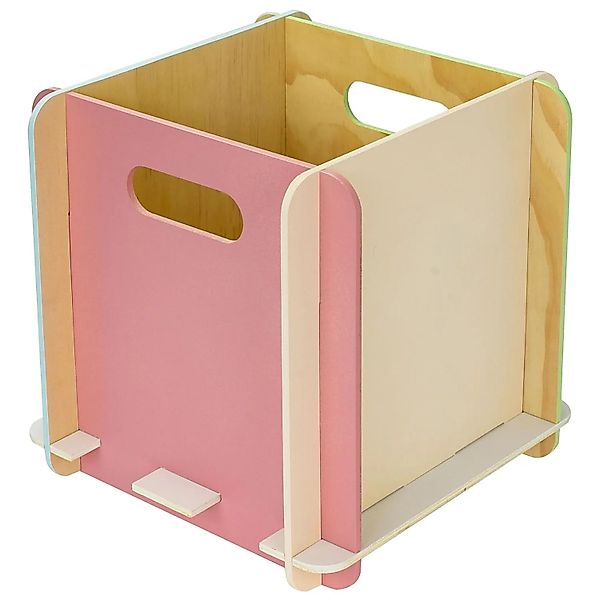 HMF 3740-25CM-80 Aufbewahrungsbox  Holz Zusammenstecken 25cm Mehrfarbig günstig online kaufen