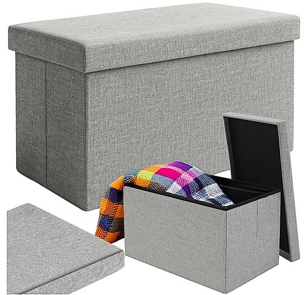 Ruhhy Stauraumhocker Stoffpouf Sitzbox Truhe XL (Spar-Set, 1 St., bis zu 80 günstig online kaufen