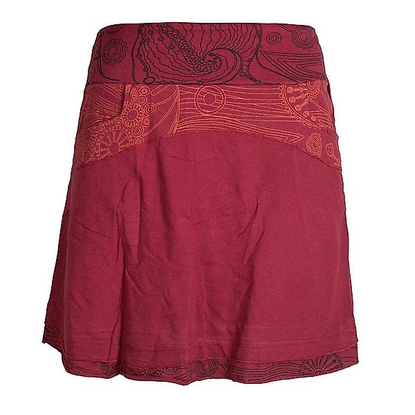 Vishes Minirock Lagenlook Rock Bedruckter Breiter günstig online kaufen