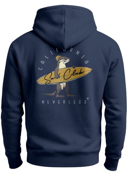 Neverless Hoodie Herren Hoodie Backprint California günstig online kaufen