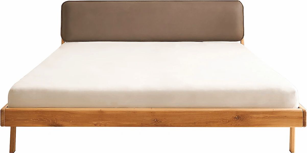 Schlafkontor Massivholzbett "Jerik" Eiche Massiv, Bett-Kopfteil in pflegele günstig online kaufen