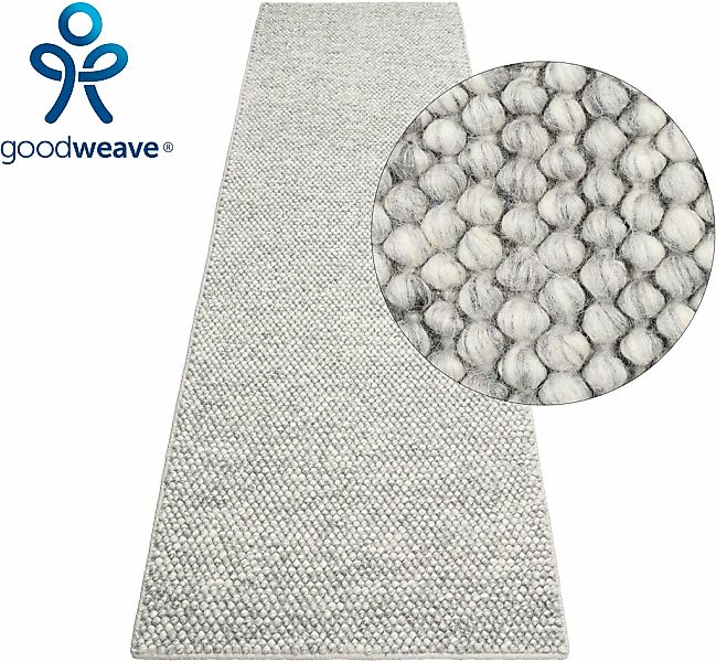 LeGer Home by Lena Gercke Läufer "Ainhoa, Wolle" rechteckig 14 mm Höhe hand günstig online kaufen