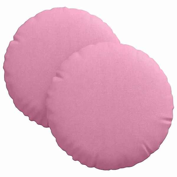 vidaXL Sitzkissen 2 Stk Rosa Ø30 x 13 cm Stoff 42014098 günstig online kaufen