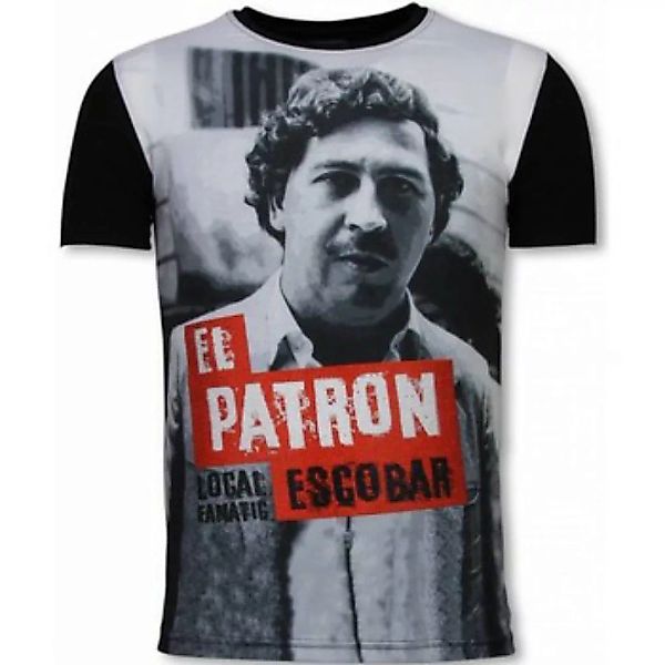 Local Fanatic  T-Shirt El Patron Escobar Digital Strass günstig online kaufen