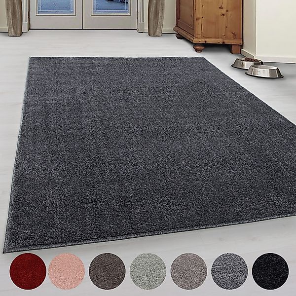 Ayyildiz Teppiche Teppich »ATA«, rechteckig, 10 mm Höhe, Kurzflor, uni, gro günstig online kaufen