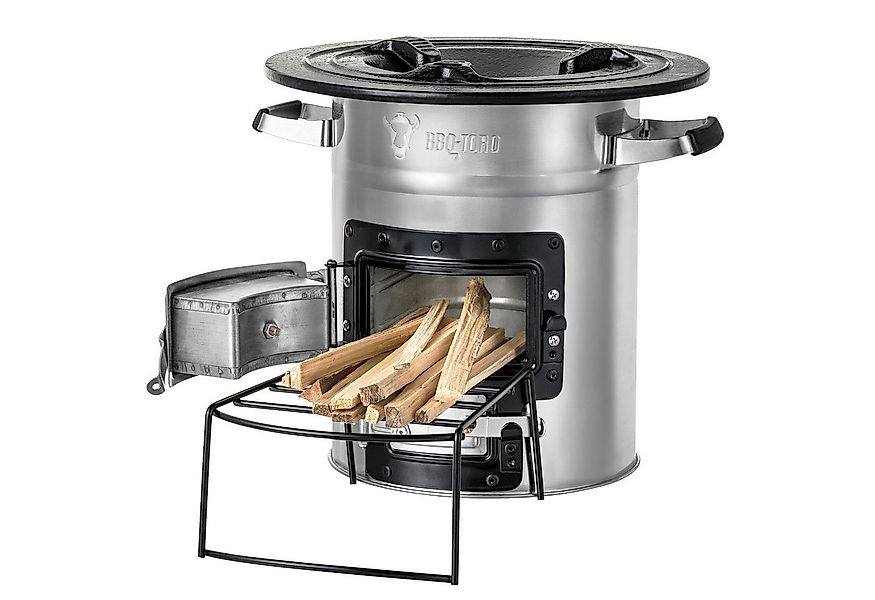 BBQ-Toro Feuerstelle Raketenofen RAKETE #2, Edelstahl, Rocket Stove für Dut günstig online kaufen