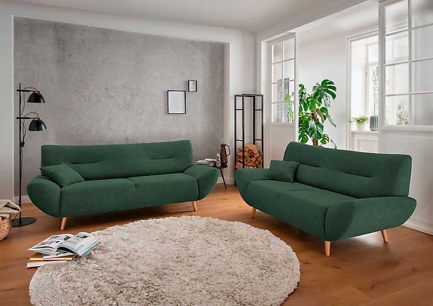 Home affaire Polstergarnitur "Drago, modern und zeitlos, aktuelle Formenspr günstig online kaufen