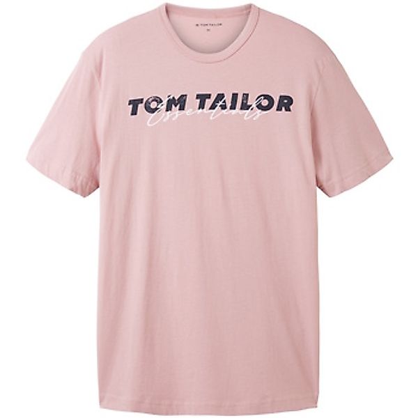 Tom Tailor  T-Shirt T-Shirt Kurzarmshirt mit Front-Logo-Print günstig online kaufen