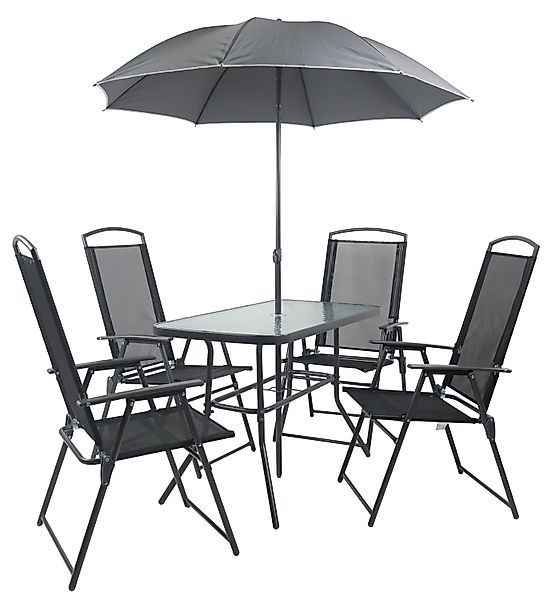 VCM Garten-Essgruppe 5-tlg Sitzgruppe Gartenmöbel Tisch günstig online kaufen