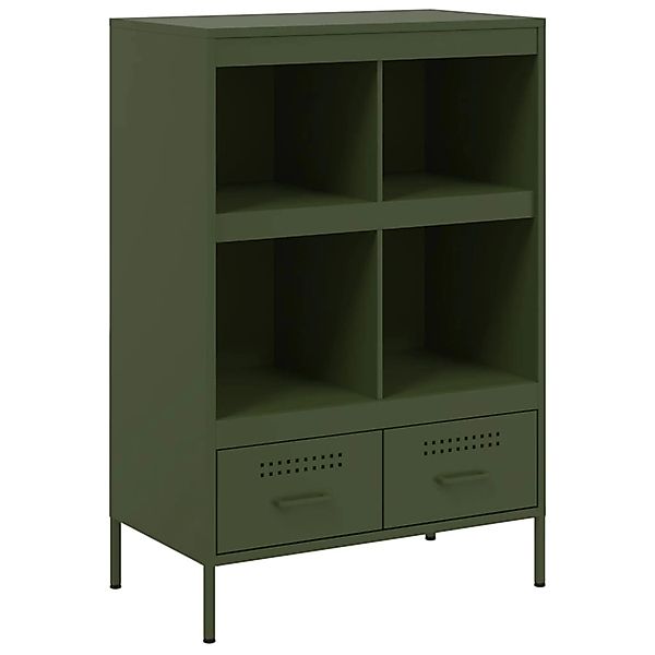 vidaXL Highboard Olivgrün 68x39x101,5 cm Stahls 843106 günstig online kaufen