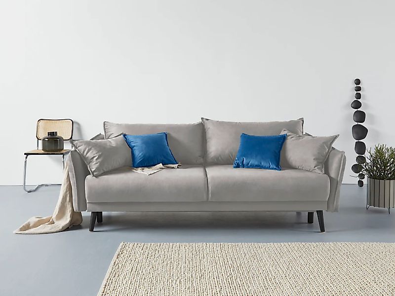 INOSIGN Schlafsofa »Asra«, incl. Bettfunktion und Bettkasten, Seitentasche günstig online kaufen