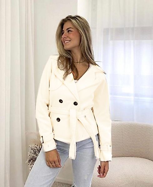 Worldclassca Trenchcoat Worldclassca Kurzer Doppelreihiger TRENCHCOAT günstig online kaufen