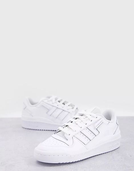 adidas Originals – Forum Low – Sneaker in Dreifach-Weiß günstig online kaufen