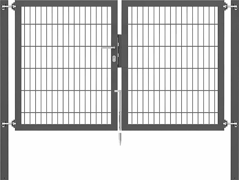 Alberts Zaundoppeltür "Flexo Plus" anthrazit, verschiedene Abmessungen günstig online kaufen