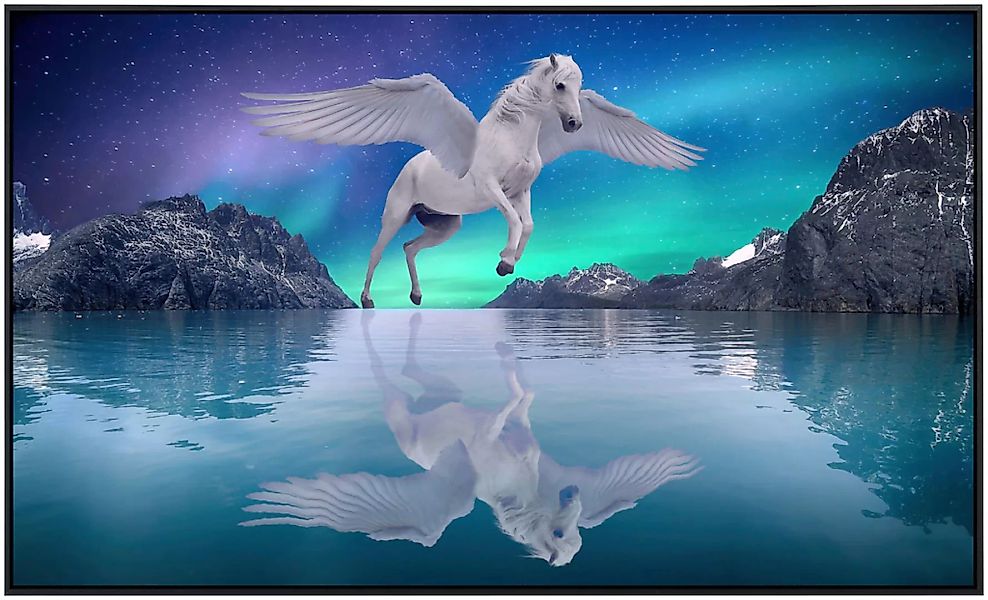 Papermoon Infrarotheizung »Pegasus überm Wasser«, sehr angenehme Strahlungs günstig online kaufen