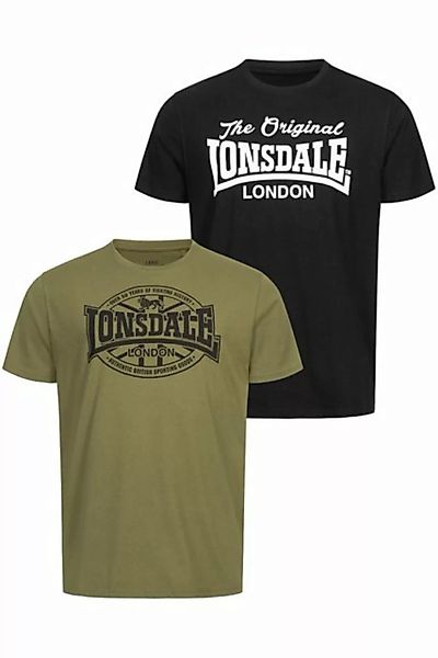 Lonsdale T-Shirt Lonsdale Herren T-Shirt Doppelpack Morham günstig online kaufen