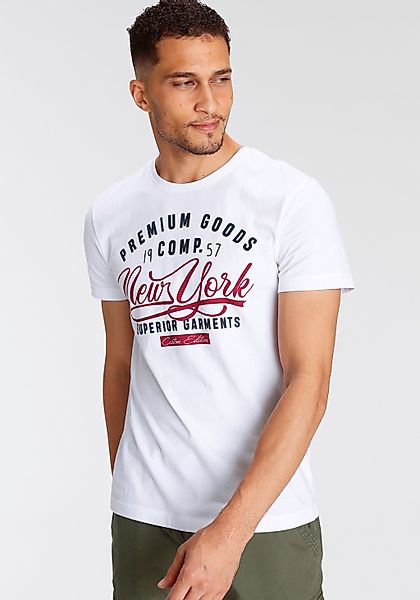AJC T-Shirt kurzärmelig, schmal geschnitten, mit günstig online kaufen
