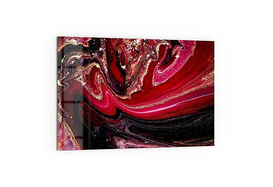 DEQORI Küchenrückwand 'Marmor-Lavafluss', Glas Spritzschutz Badrückwand Her günstig online kaufen