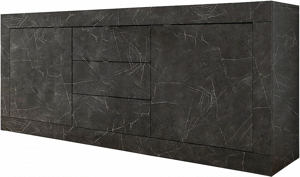 Home affaire Sideboard "Basic Breite 210 cm, Kommode 2 Türen, 3 Schubkästen günstig online kaufen