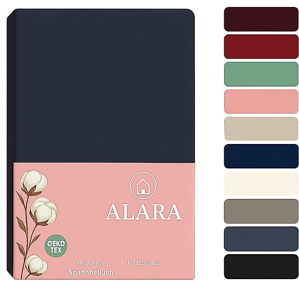 ALARA HOME Spannbettlaken 180x200 Baumwolle 100% günstig online kaufen