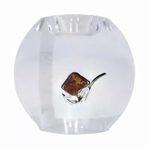 OSTSEE-SCHMUCK Vase-Windlichthalter - Erika - Glas - Bernstein Teelichthalt günstig online kaufen
