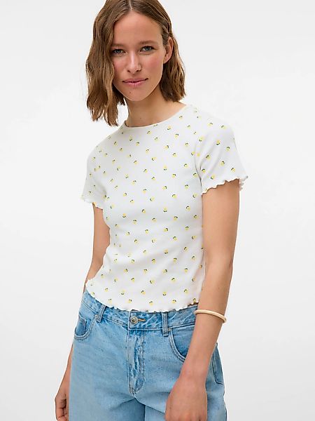 Vero Moda Kurzarmshirt "VMHARRY SS O-NECK TOP JRS NOOS" günstig online kaufen