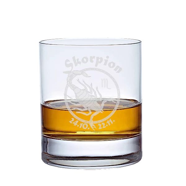 Whiskyglas (320ml) mit Sternzeichen Steinbock günstig online kaufen