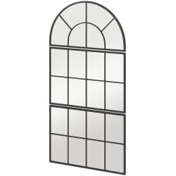 HOMCOM Wandspiegel mit Metallrahmen, dekorative Fensterspiegel günstig online kaufen