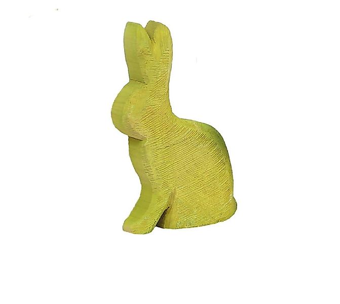 Bunte Hasenfigur Pappelholz sägerauh - Einzigartiges Deko-Element für Oster günstig online kaufen