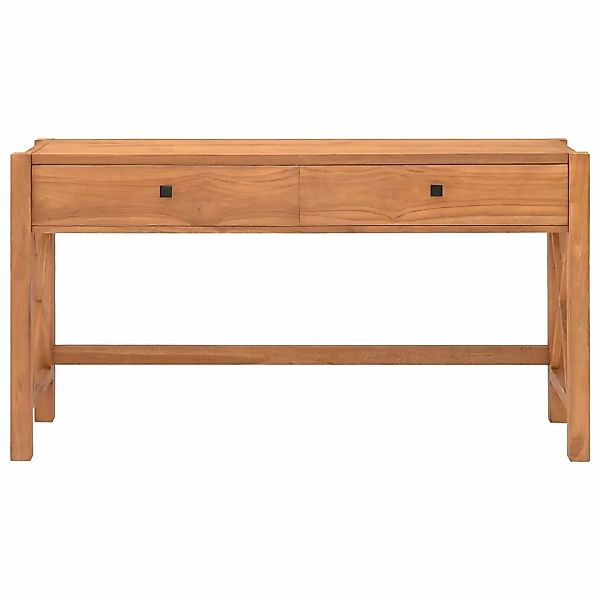 Vidaxl Schreibtisch Mit Schubladen 120x40x75 Cm Massivholz Teak günstig online kaufen