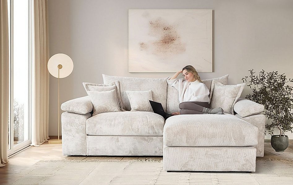 Home affaire Ecksofa "Soft&Cosy XL L-Form, B: 246 cm - OTTO. Verlässliche Q günstig online kaufen
