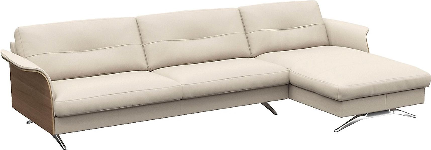 FLEXLUX Ecksofa "Glow, super bequem durch hochwertigem Sitzaufbau mit Feder günstig online kaufen