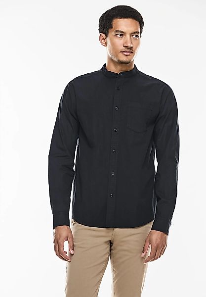 STREET ONE MEN Langarmhemd, mit Stehkragen günstig online kaufen