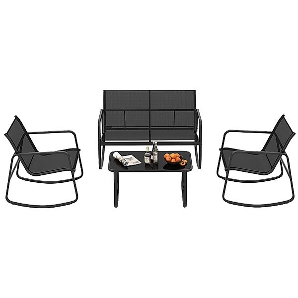 COSTWAY Balkonset, (4-tlg), Garten Sitzgruppe mit günstig online kaufen