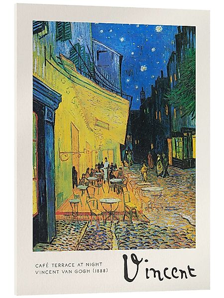 Posterlounge Wandbild Caféterrasse am Abend, 1888, günstig online kaufen