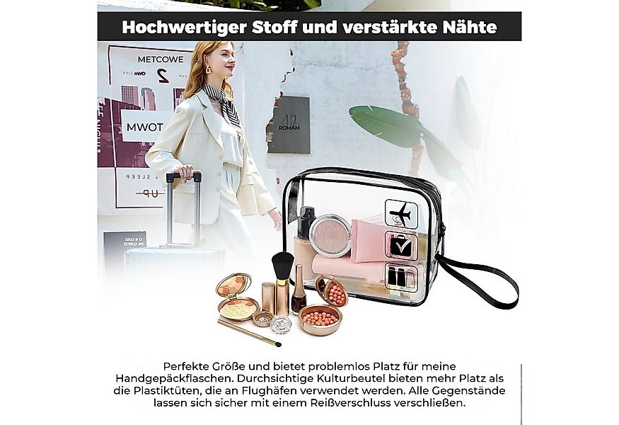 BlingBin Kulturbeutel Kulturbeutel Transparent, Kosmetiktasche Durchsichtig günstig online kaufen