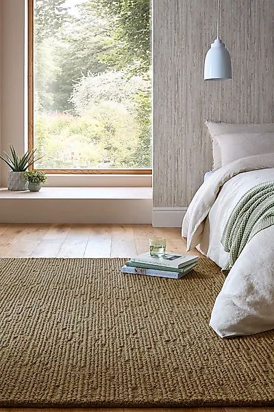FLAIR RUGS Wollteppich »Harris Boucle« rechteckig 12 mm Höhe handgefertigt günstig online kaufen