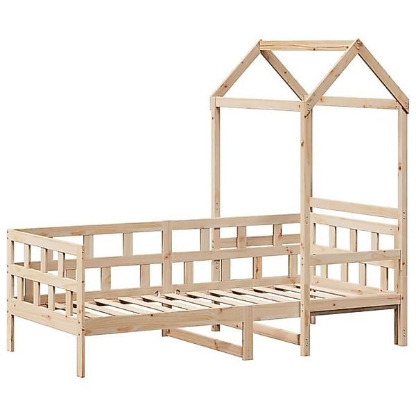 vidaXL Bett Tagesbett mit Dach 90x200 cm Massivholz Kiefer günstig online kaufen