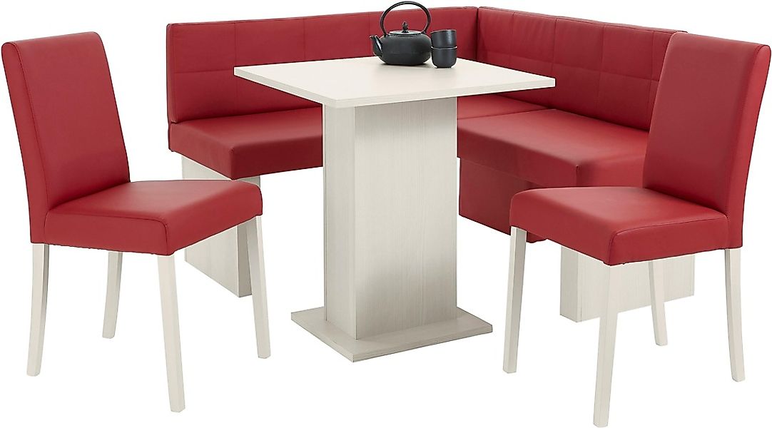 massivline&more Eckbankgruppe »Anna 2«, (Set, 4 tlg.), mit 2 Stühlen mit ma günstig online kaufen