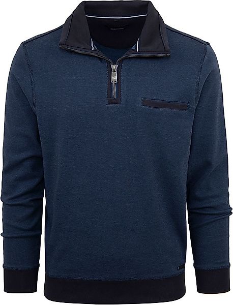 Casa Moda Halfzip Pullover Blau - Größe 4XL günstig online kaufen