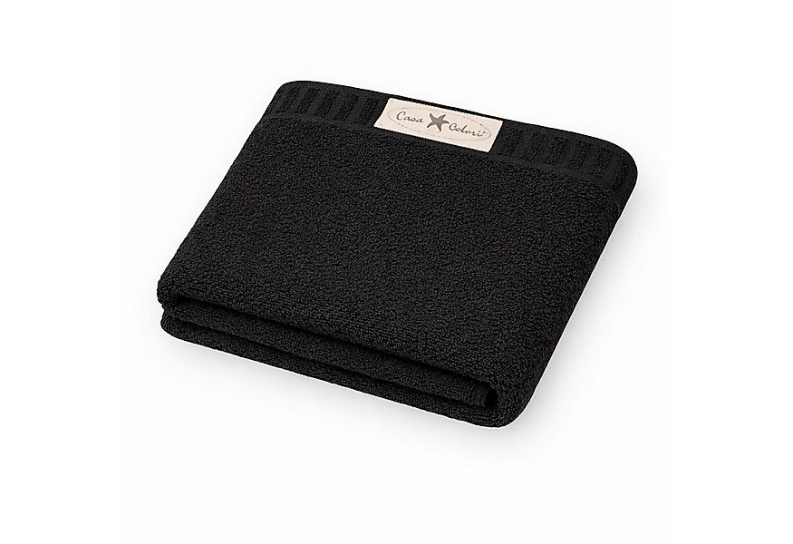 Casa Colori Badetuch Uni, Frottier (1-St), Hohe Farbbrillanz, Einfache Pfle günstig online kaufen