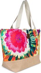 styleBREAKER Strandtasche Strandtasche mit Blumen Muster günstig online kaufen