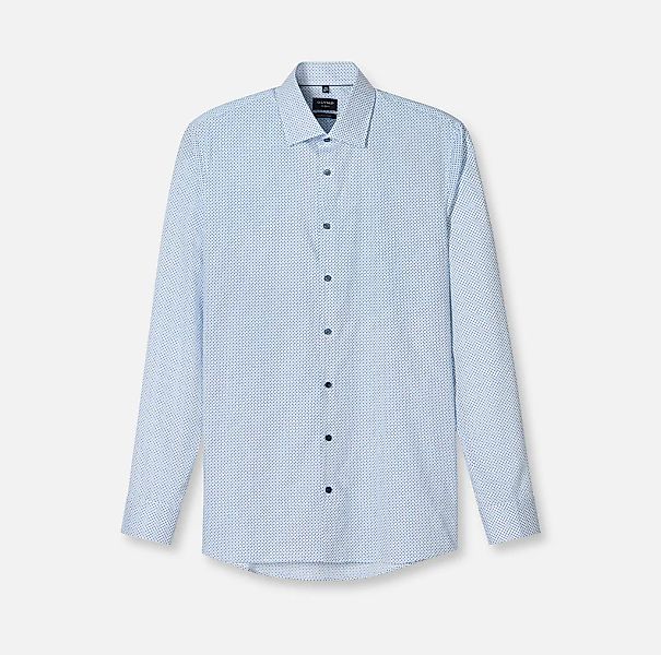 OLYMP Langarmhemd "No 6 six", super slim, New York Kentkragen, gemustert, B günstig online kaufen