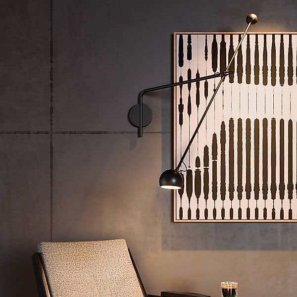Artemide Ixa L LED-Wandlampe justierbar anthrazit günstig online kaufen