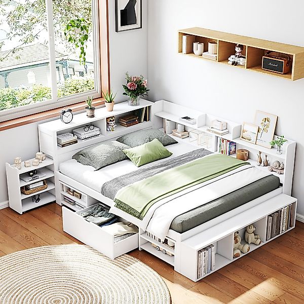 HAUSS SPOLE Holzbett 140x200cm mit Schubladen, günstig online kaufen