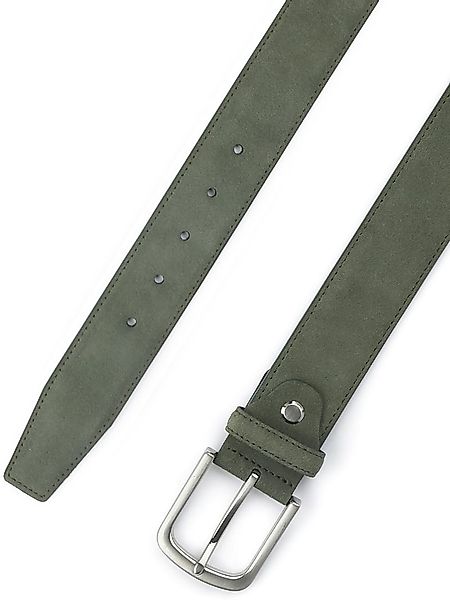 Suitable Ledergürtel Wildleder Grün - Größe 95 günstig online kaufen