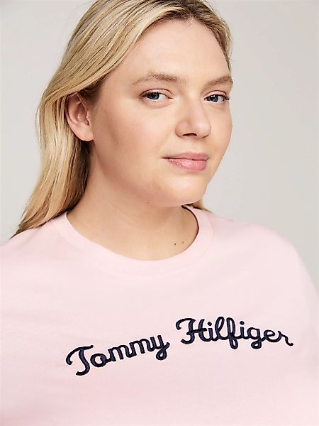 Tommy Hilfiger Curve T-Shirt "CRV REG SCRIPT TEE SS", Große Größen günstig online kaufen