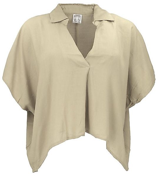 Guru-Shop Longbluse Weites Boho Blusentop mit Fledermausärmeln,.. alternati günstig online kaufen